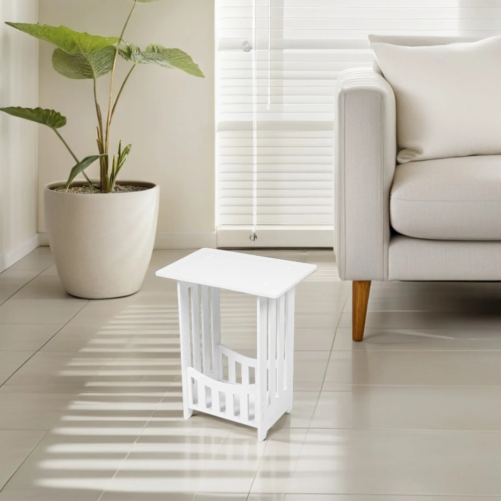 

Mini Makeup Desk Small Furniture Bedroom Table White Color Simple PVC Material Wooden Nightstand Ceramic Top Kids Room Decor