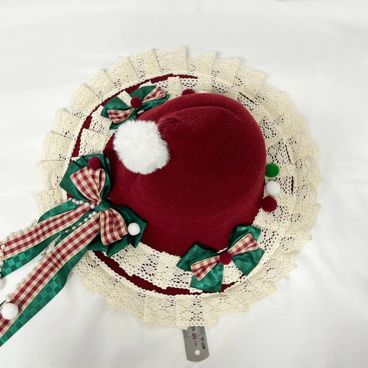 Christmas Witch Hat Set - Women's Gothic Lolita Top Hat & Kids Bowknot Witch Accessory