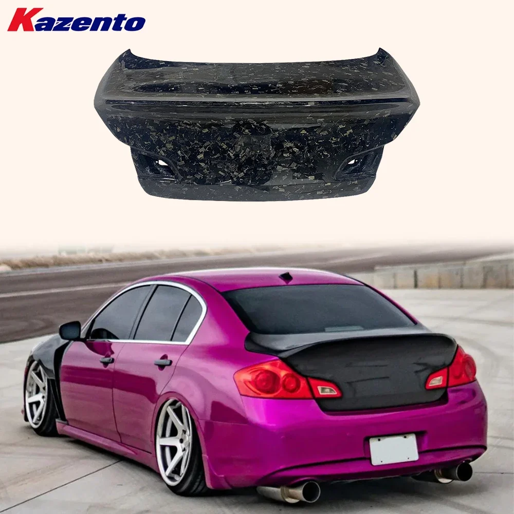 

For Infiniti G37 4 Door Sedan 08-13 Forged Carbon DC Style Rear Trunk (no Hole)