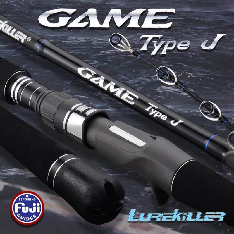 Lurekiller Japan Full Fuji Parts Fast Jigging Rod GAME Jigging Rod 1.8M PE 1-5 JIG 40-260G 20kgs Boat Rod Ocean Rod Slatwater