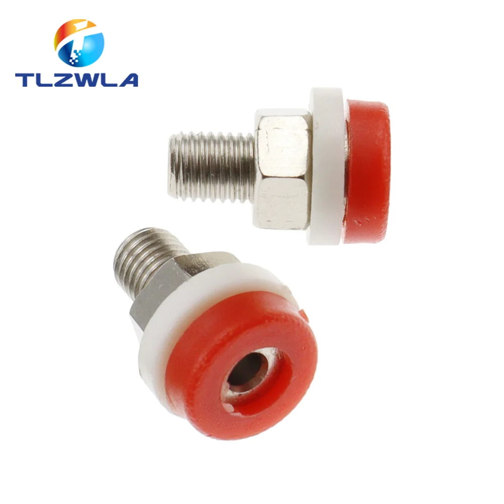 5PCS 2MM Banana Socket Binding Post Nut Banana Plug Jack Electrical Connector Terminal Test Hole DIY Parts