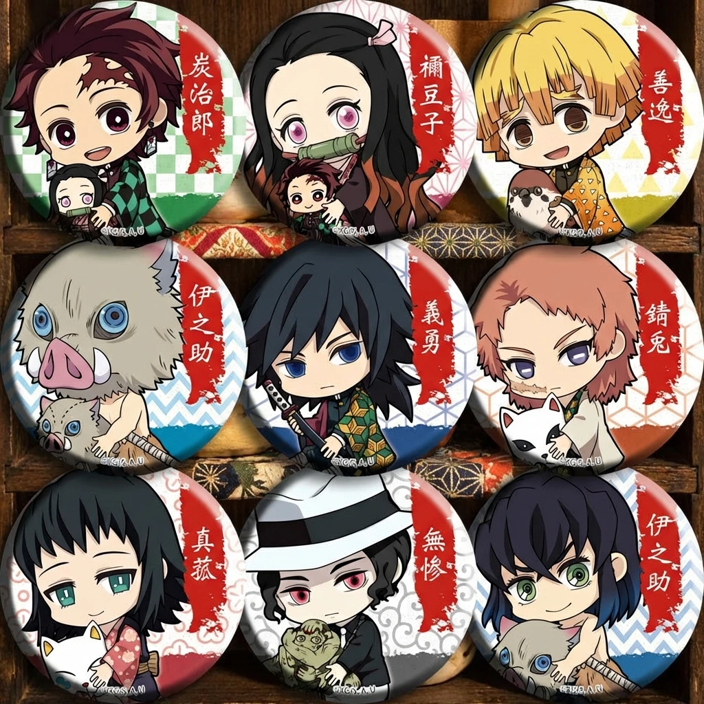 

Значок-пин «Истребитель демонов» в стиле D, аксессуар для косплея, постер с Незуко, настенный декор, товары по манге, коллекция для фанатов