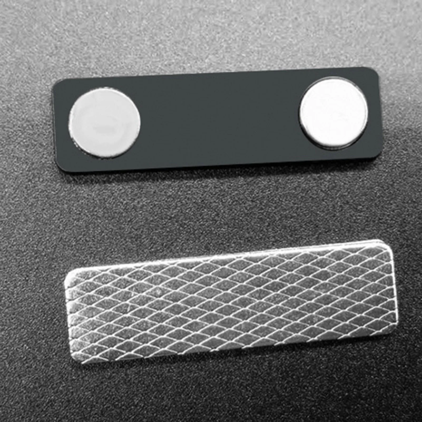 Etichetta identificativa con nome della carta porta badge magnetico resistente da 10 pezzi in metallo per spettacoli commerciali di hotel scolastici