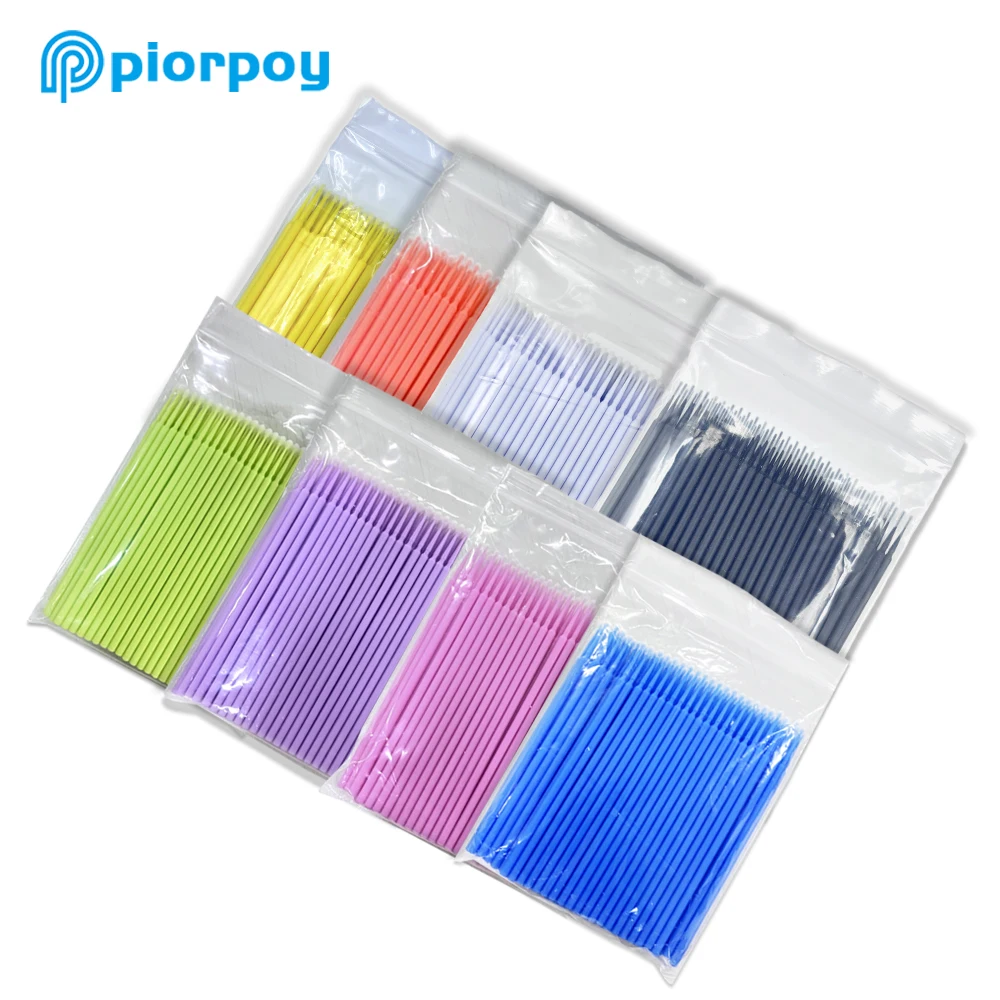 PIORPOY 100Pcs Dentistry Accessories Dental Disposable Applicator Micro Brush For Dental Application Oral Care Dentist Materials