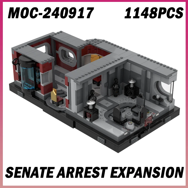 1148PCS MOC-240917 Arresto del Senato Espansione Spazio Guerra Film Scena Architettura Modello Building Blocks Mattoni FAI DA TE Assemblare Giocattolo Regalo
