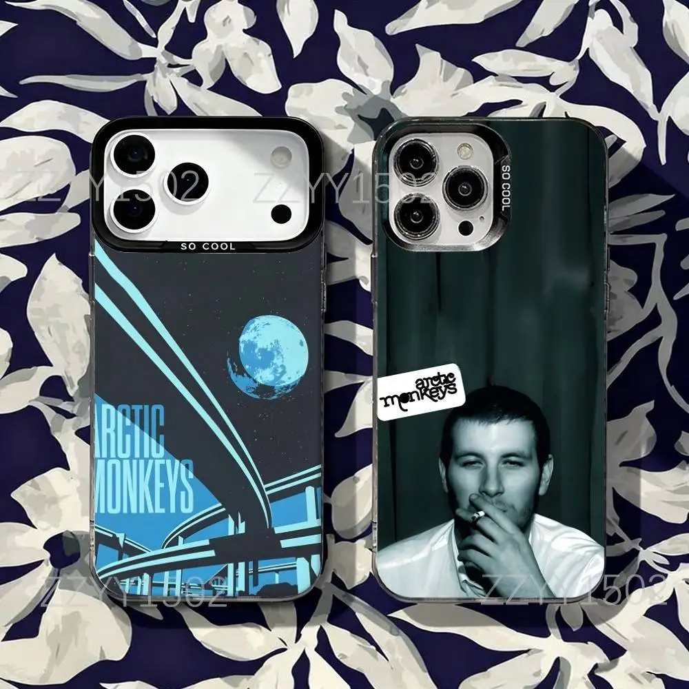 

AM A-Arctic M-MonkeysS Phone Case For iPhone 17,16,15,14,13,12,X,8,Pro,Max,Plus,SE4,Air,Mini HD Black IMD Matte