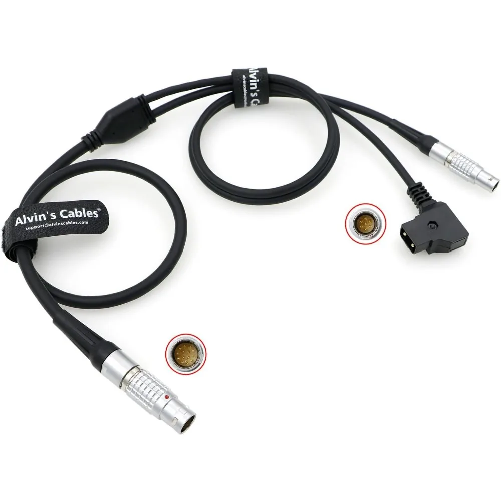 

Power Control Y Cable for Preston Digital Microforce 14 Pin Male to D tap and 7 Pin Male Motor Cable 1M Alvin's Cables