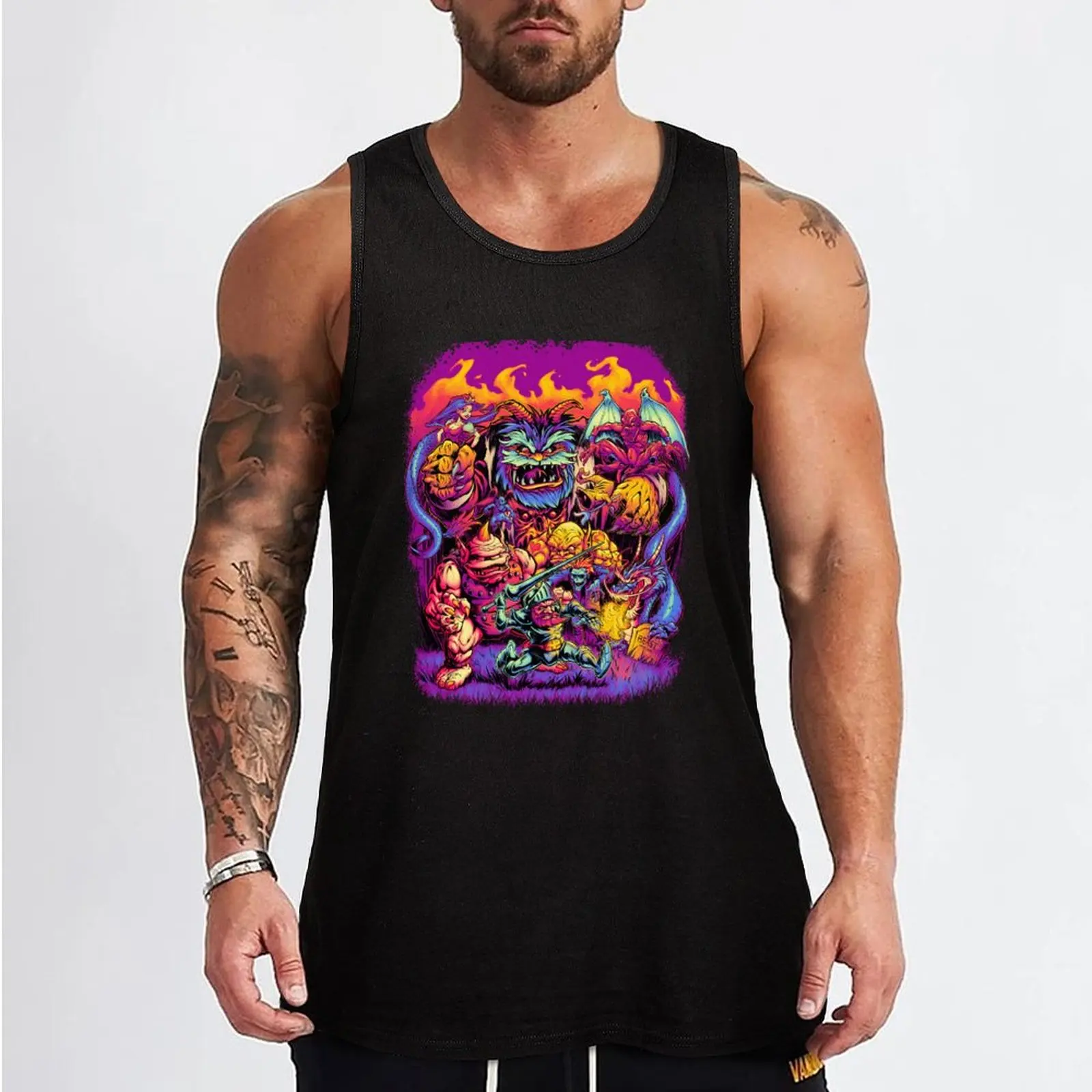 GHOSTS 'N' GOBLINS Tank Top Men gym sportswear Short sleeve