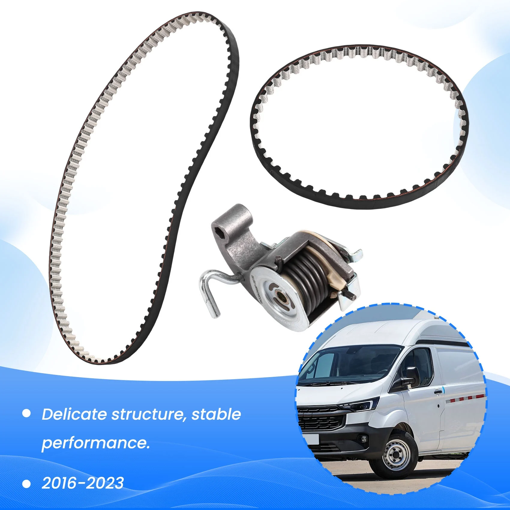 AB96-For Ford Transit Custom 2016-2023 2580919, 2011555, 2288815 Timing Belt& Oil Pump Replacement Kit-Wet Belt Tensioner