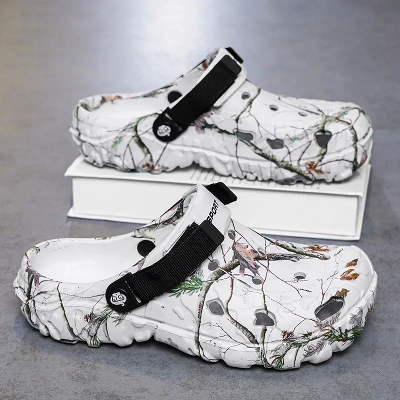 صنادل صيفية للرجال مريحة وغير قابلة للانزلاق ونعل EVA خفيف الوزن وجيد التهوية للشاطئ في الهواء الطلق للرجال صنادل عالية الجودة