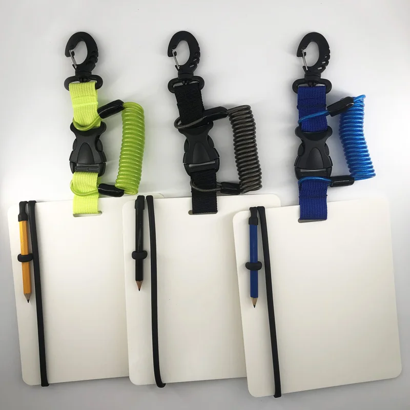 Large Dive Write Slate Diving Notepad Underwater Writing Tablet with Coil