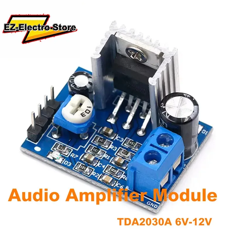CoreSMA TDA2030 Module Power Supply TDA2030 Audio Amplifier Board Module TDA2030A 6-12V Single