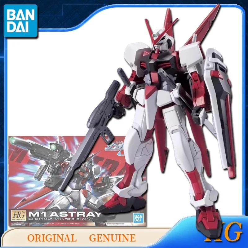 Bandai-figuras de acción de Anime para niños y niñas, juguetes originales de HG GUNDAM M1 ASTRAY MBF-M1, adornos de modelos coleccionables