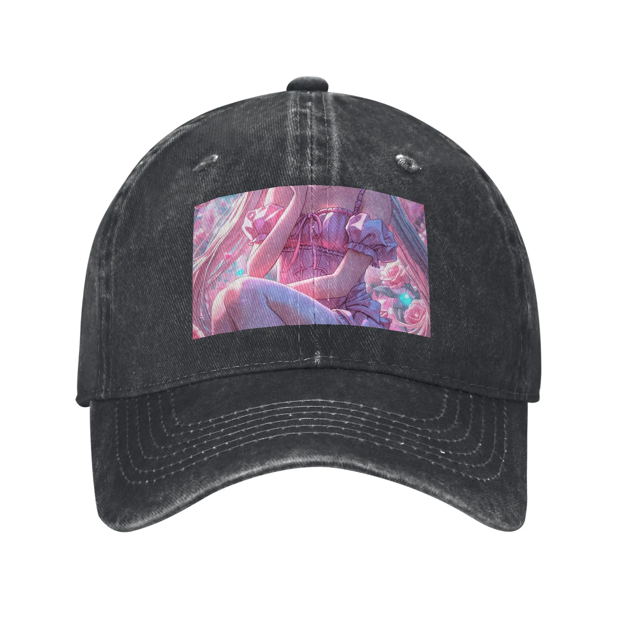 Anime Girl Surreal Neon Dreamscape Romance Fashion Baseball Cap  One Size Fits All Luxury Hat  Jogging Luxury Hat