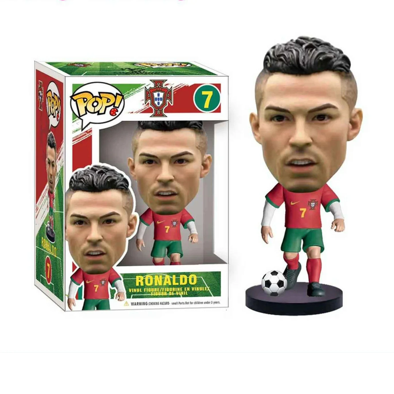 Real life Ronaldo #7 Real Madrid Riyadh Juventus Manchester United Vinelli figure children decorate birthday