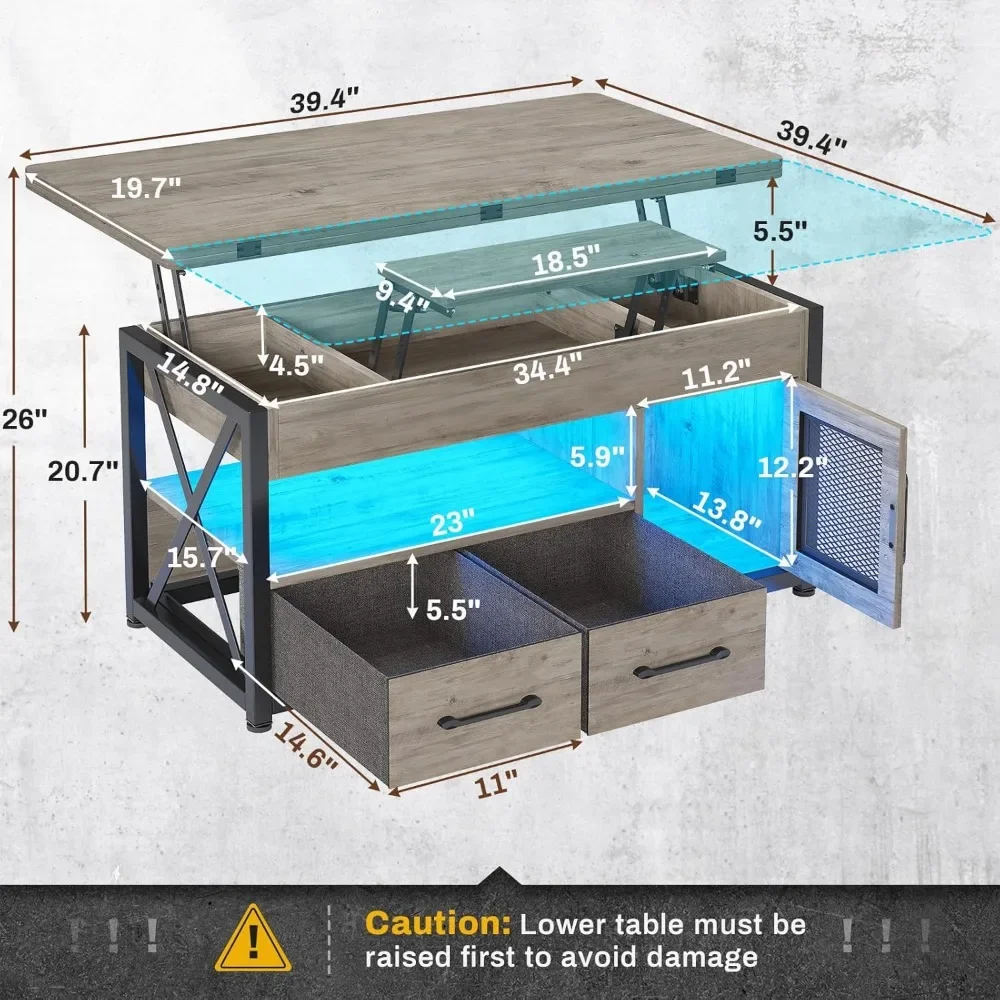 Рисунок 2 - 40-дюймовый журнальный столик с подъемным верхом