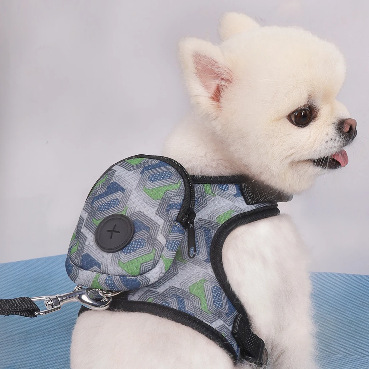 Vest Adjustable Padded Strap Backpack Dog Harness - Provides Comfort for Walking, Training - Control, Less Pulling