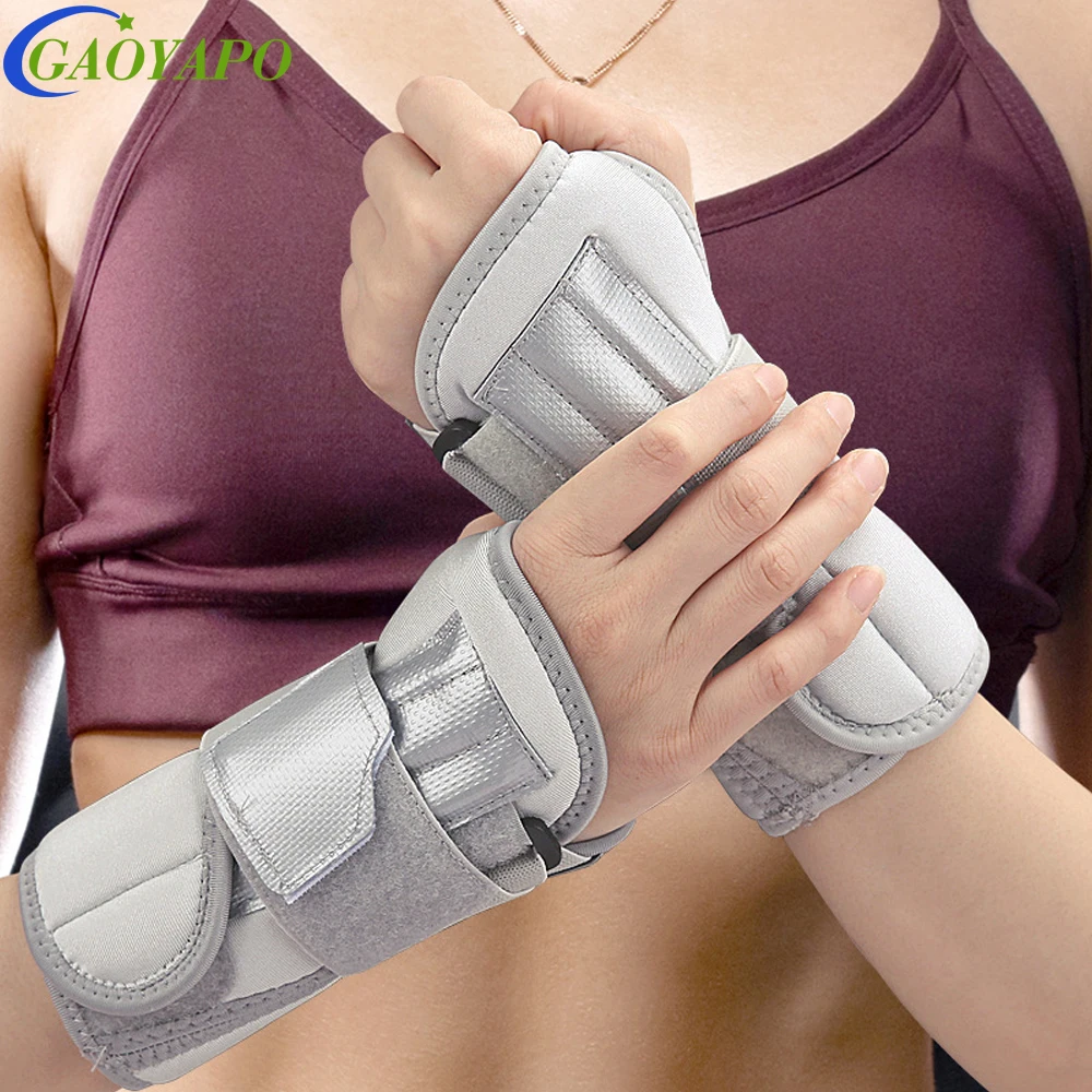 1Pcs Wrist Brace for Carpal Tunnel Relief Night Support,Maximum Support with 6 Stays Women MenRight Left Hands Arthritis Sprains