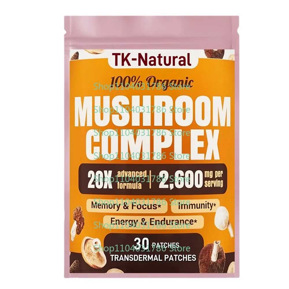 

30-летние переплетные патчи «Грибовидный комплекс» с гривом «Левская грива», Рейши, Турецкий хвост, Кордицепс, для фокуса, Брайан, памяти