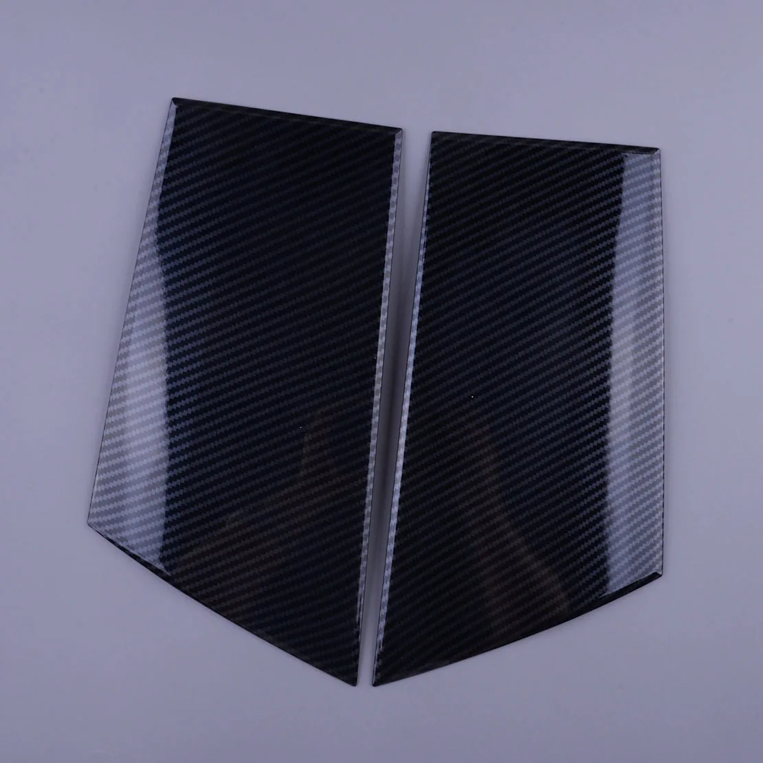 

1 пара черных накладок на внешнюю оконную стойку из углеродного волокна, ABS, подходит для Nissan 370Z 2009 2010 2011 2012 2013 2014-2020