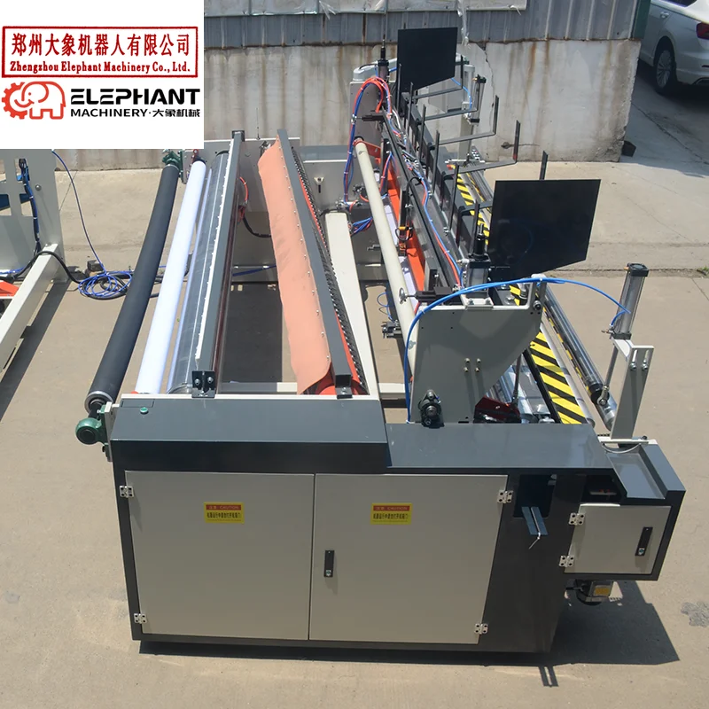 Customized Full Automatic Toilet Paper Roll Processing Line With Embossing And Sealing Function Toilet Paper Making Machine