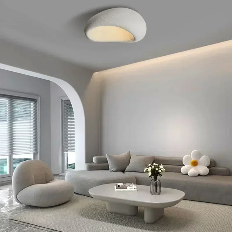 

Nordic Minimalist Wabi Sabi Affordable Luxury Chandelier Cream Style Bedroom Ceiling Lights Lustre Home Decor E27 LED Fixtures