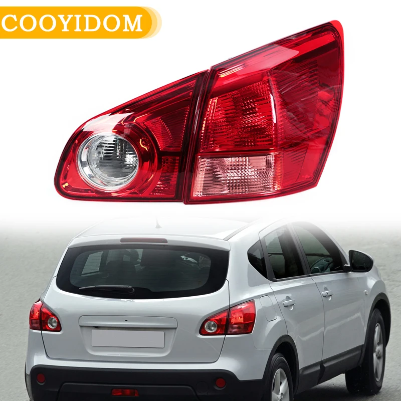 For Nissan Qashqai 2007 2008 2009 2010 Car Rear Tail Light Signal Brake Lamp Without Bulb Inside Outside Taillight