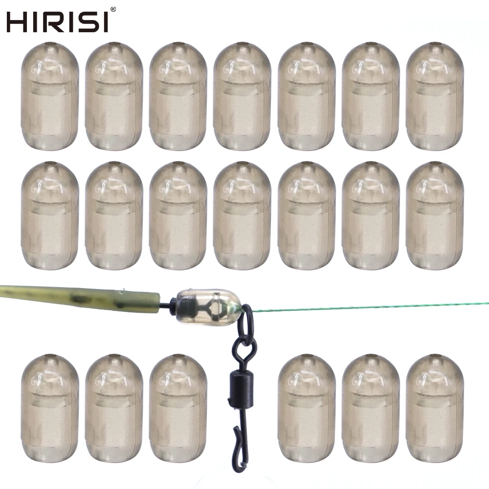 

Hirisi Carp Fishing Swivel Stop Beads 20pcs Quick Change Spinner Swivel Match Feeder Coarse Fishing Accessories AG030