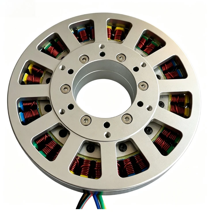12410 Flat BLDC Motor 3Nm Ultra Low Speed Disc Type Low Profile Torque Motor Direct Drive Equipment Permanent Magnet DC Motor