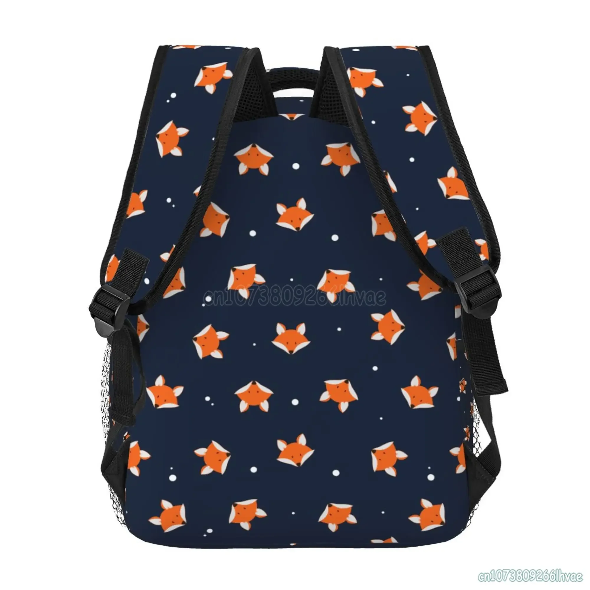 Cute Red Foxes Flower Pattern Backpacks Unisex Travel Bag Fashion Casual Daypack School Bookbags Laptop Backpack for Students