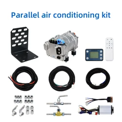 Parallel Air Conditioning System Modification Kit 12V Pulley Compressor Parallel Electric Compressor Modification Kit 24V