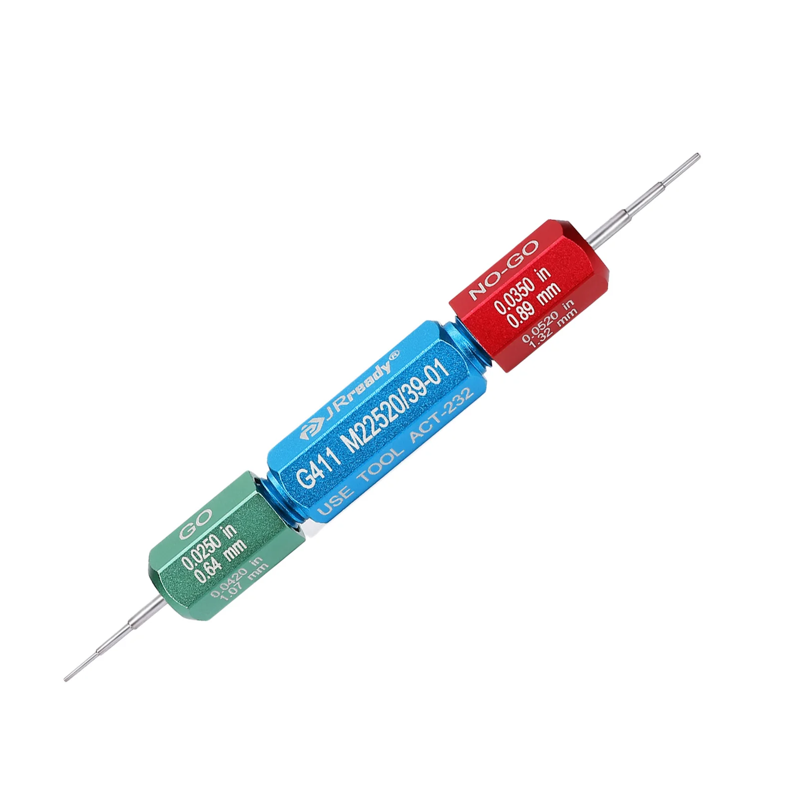 JRready G411 (Equivalent to M22520/39-01) Go-nogo Gage Used for GMT232 M22520/37-01 Heat Shrinkable Splices Crimp Tools