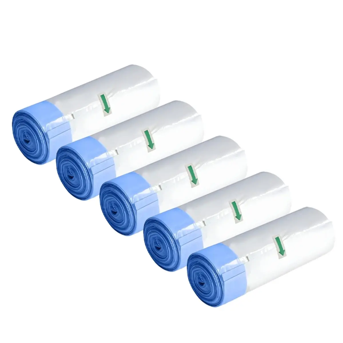 5 Rolls Self Cleaning Cat Litter Box Liners 20 Counts for Automatic Cat Litter Box Robot with Drawstring