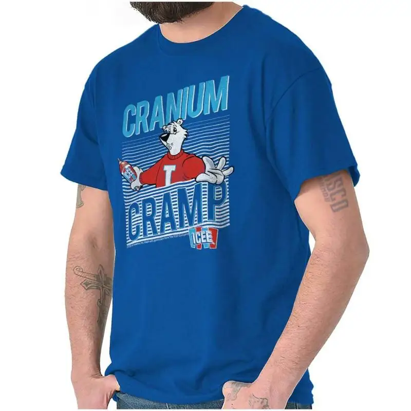 مضحك الدماغ تجميد Icee الصيف متعة حزب المرأة أو رجل Crewneck تي شيرت المحملة