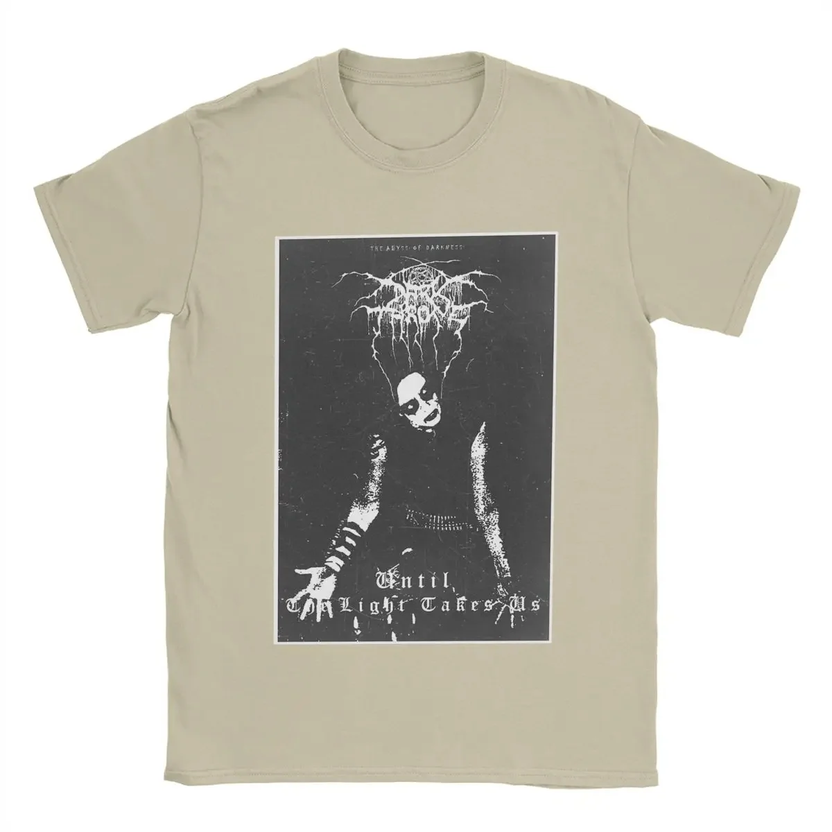 Darkthrone Transilvanian Hunger T-Shirt for Men Music Band Funny Cotton Tees Casual Round Neck Short Sleeve Plus Size T Shirts