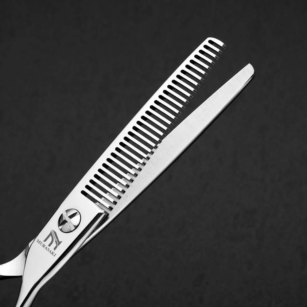 MURASAKI Professionelle Friseurschere, 6,0 Zoll Haarschneideschere, Hitachi 440C Stahl, Hochwertiges Friseurzubehör – Detail 25
