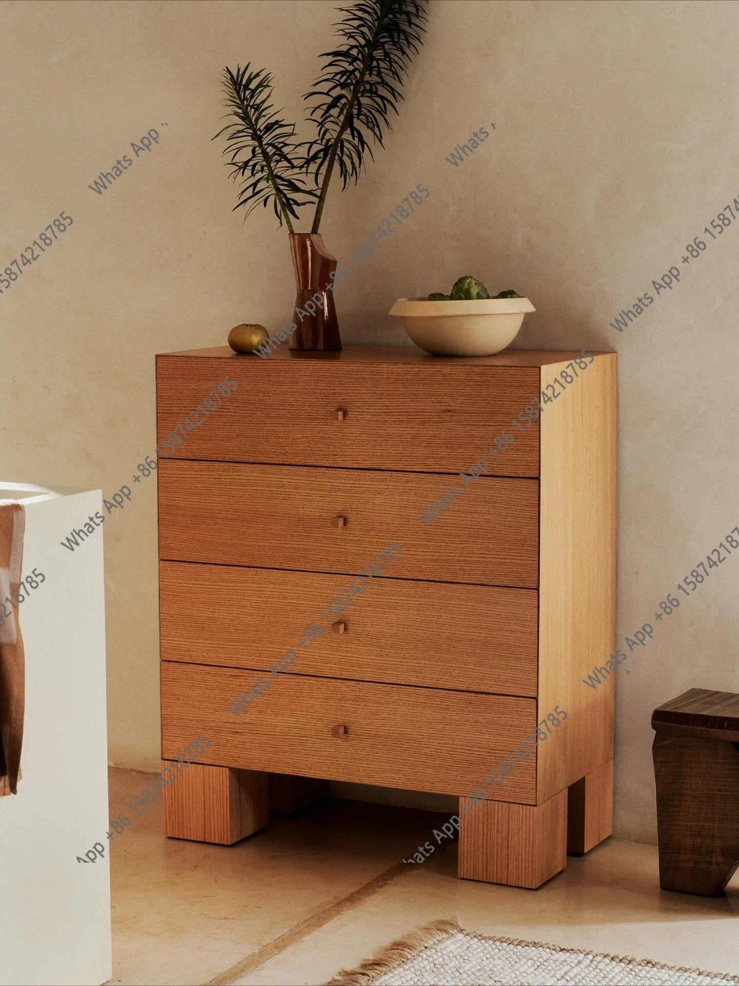 

BJ Designer Vintage Chest Of DrawersFrench SideboardLog Italian Creative Cabinet Solid Wood Storage Entryway Dining Side