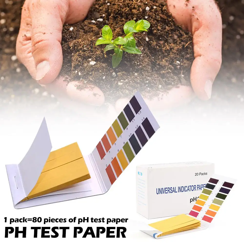 80/240/400pcs PH Test Strips For Water PH Litmus Paper Cosmetics Soil Acidity Test Strips For Aquarium Measuring Instrument