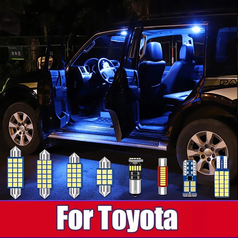 

For Toyota Land Cruiser 100 200 LC200 Prado 120 150 FJ Cruiser Avensis T25 T27 Prius 20 30 Prius A V Car LED Lights Accessories