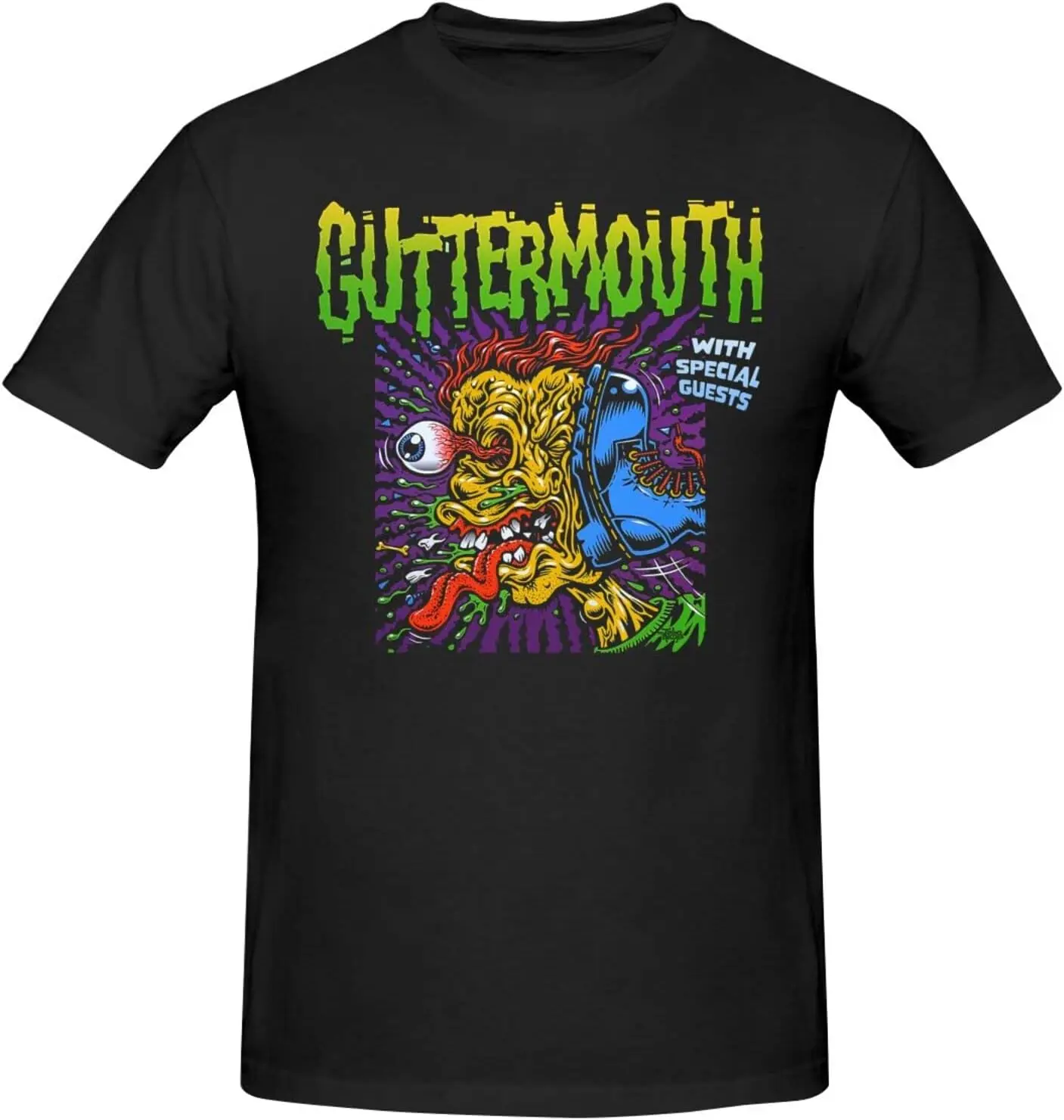 Guttermouth Men's Classic Unisex Cotton T-Shirt for Men & Women, Classic Tee Black