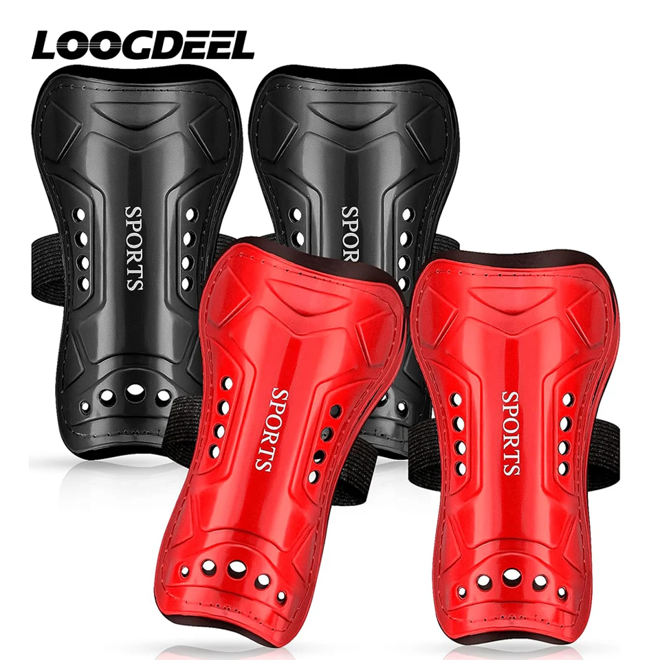 Loogdeel Soccer Shin Guards Children-1 Pairs Shin Guards for Youth and Adults, Shin Pads Protective Equipment for Football Games