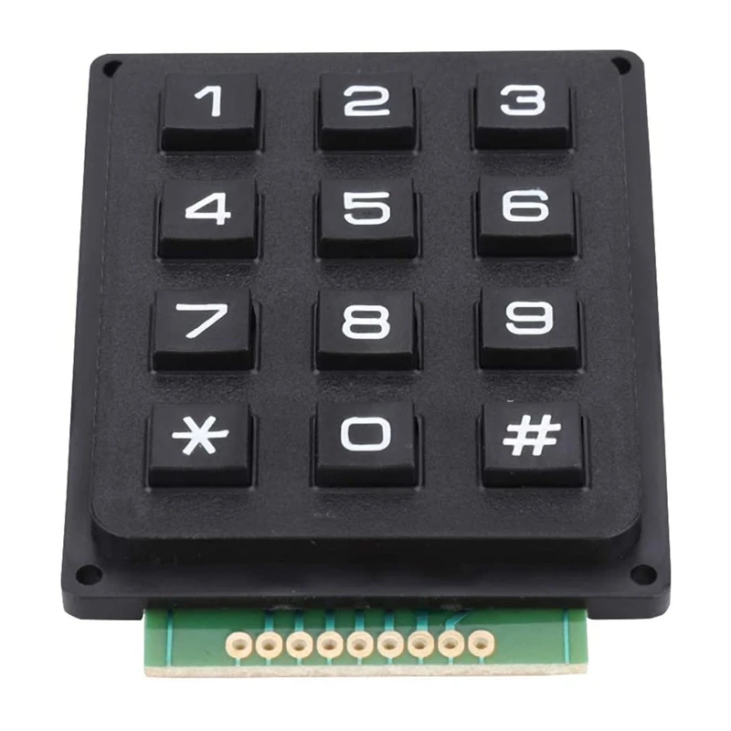 2Pcs ABS Plastic Matrix Switch Keyboard 12 Key Button Membrane Switch DIY Kit For Arduino