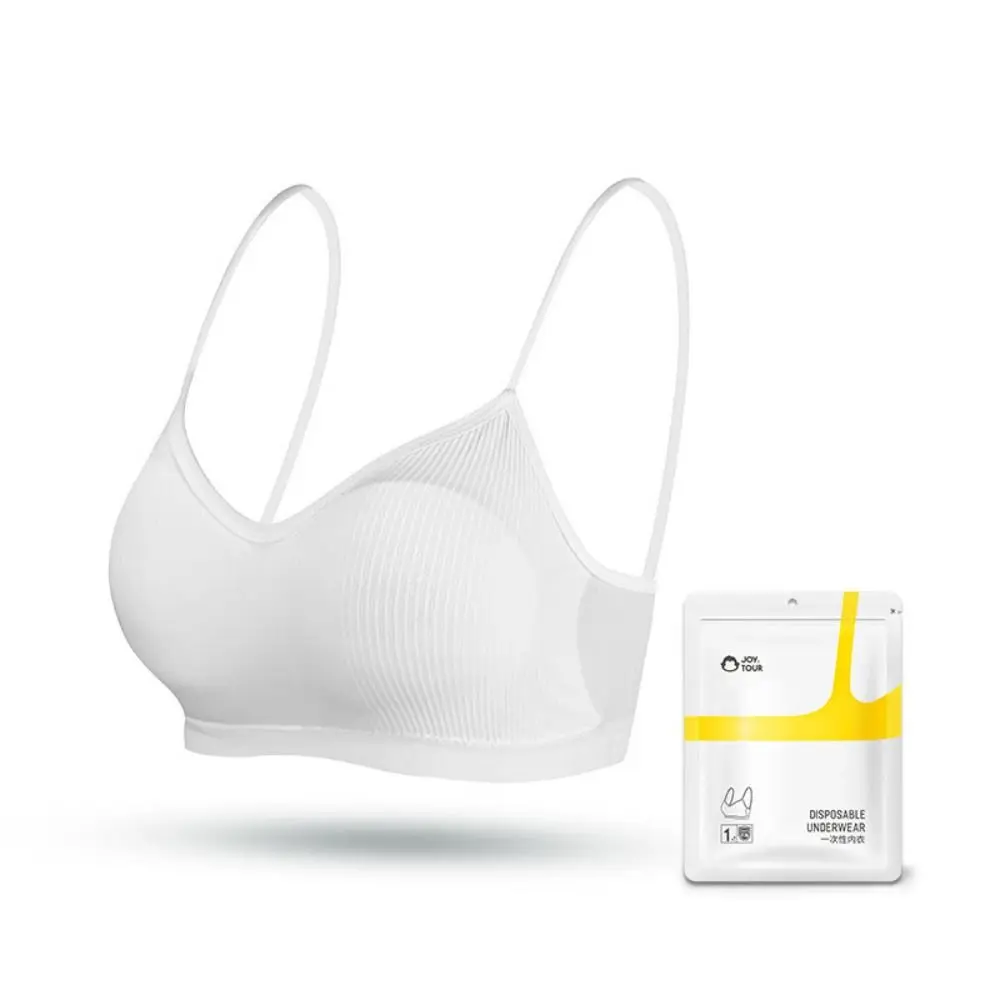 

Disposable Bra for Travel Hotel Spa Women Portable Breathable Soft Cotton Wireless Bralette Women's Underwear