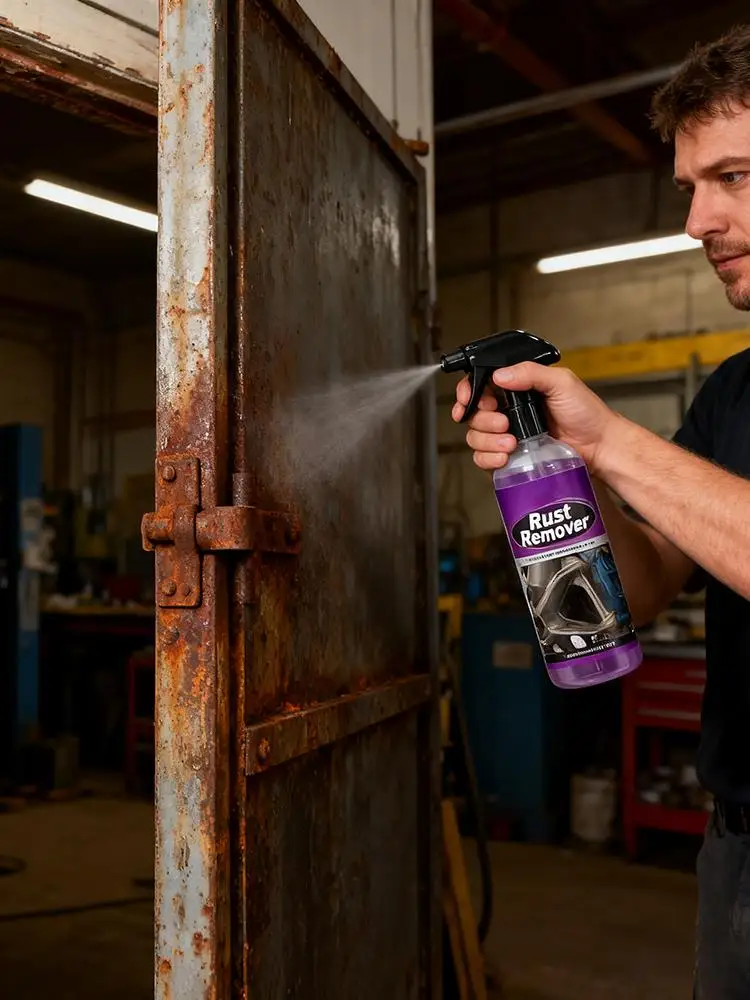 100ml Car Rust Remover Spray Safe for Auto Paint Metal Surface Treatments for Chassis Wheels Tools Prevents Corrosion Degreaser