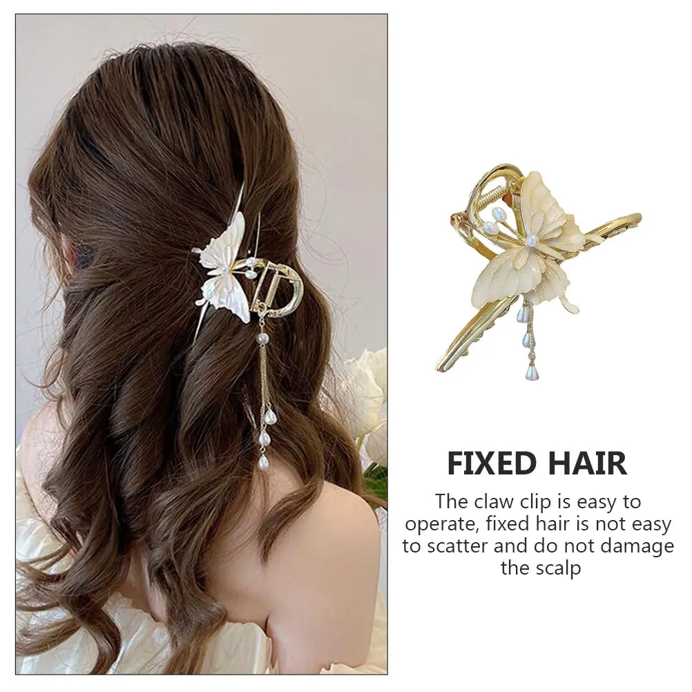 

Зажим, большой зажим с когтями-бабочками, женский металлический инструмент для укладки челюстей, зажимы для когтей, волосы-бабочки, густые волосы