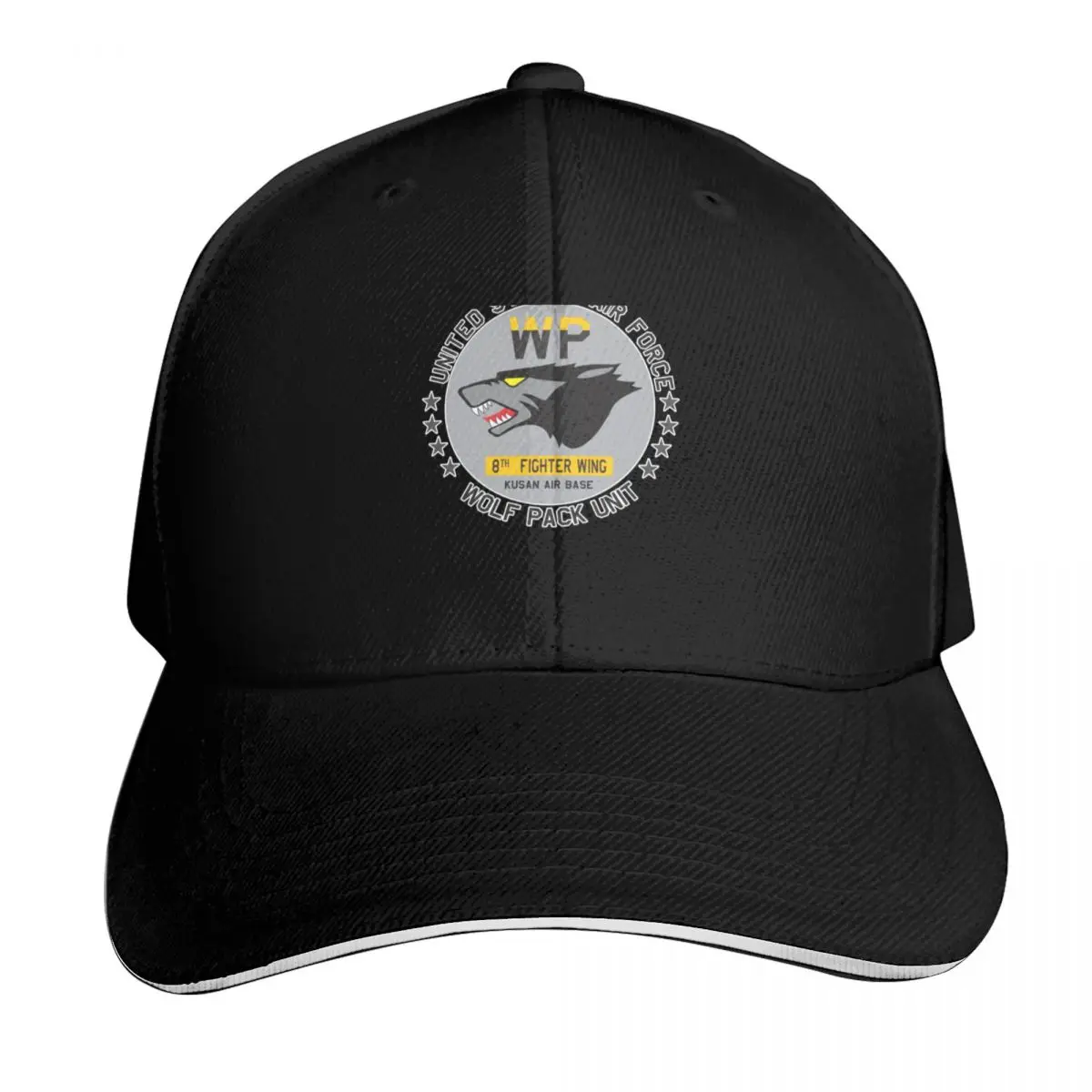 Wolf Pack - Kunsan Air Base - USAF - Clean Style Sticker Baseball Cap Men Women Casual Summer Sport Sun Cap