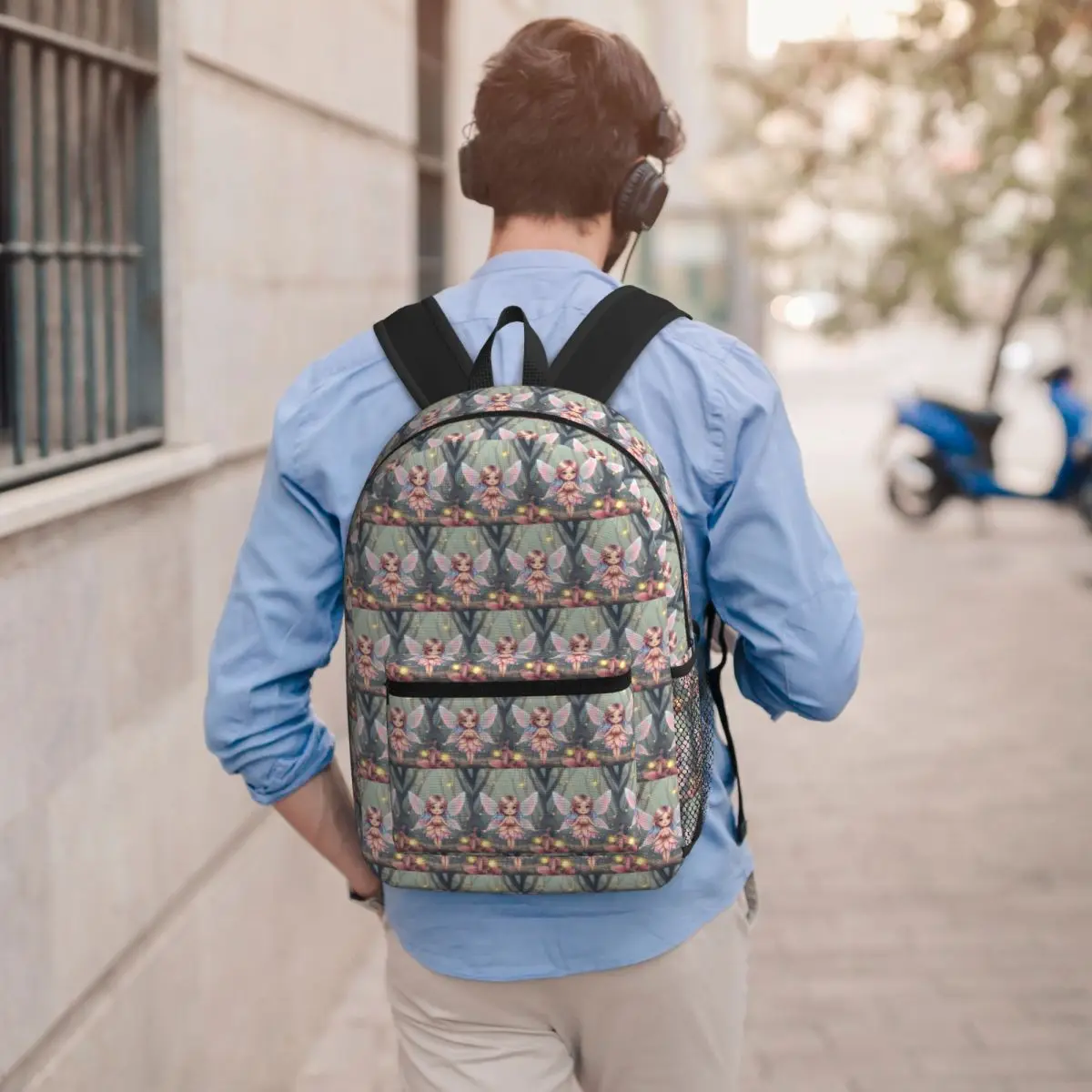 Chibi Fairy With Pastel Wings Merch Backpack Student BookBag Kids School Bag Computer Shoulder Bags for Men Women