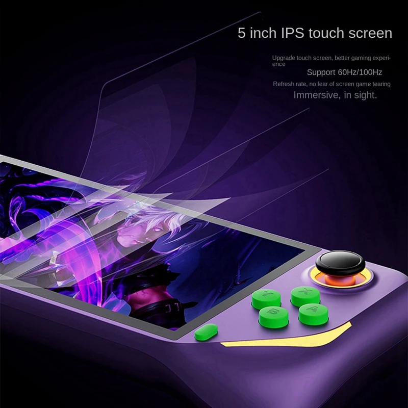 B04B-E6plus Handheld Game Console+2Xcontroller 128G+20000Games 5 Inch Portable Arcade Video Game Console Support Connect TV
