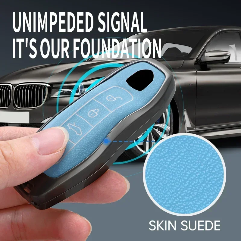 자동차 키 케이스 커버 쉘, 포르쉐 파나메라 스파이더 카레라 마칸 박스터 카이맨 카이엔 911 970 981 991 키체인 액세서리