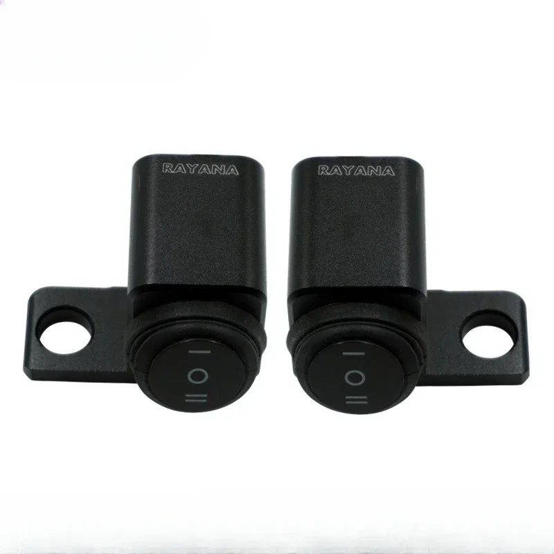 Motorcycle Switch Accessories for Mini Driving Light Mirror Mount Switches Hazard Fog Light ON OFF ON 3WAY Moto Items